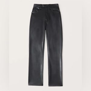 Abercrombie Women’s Vegan Leather 90s Straight Pants